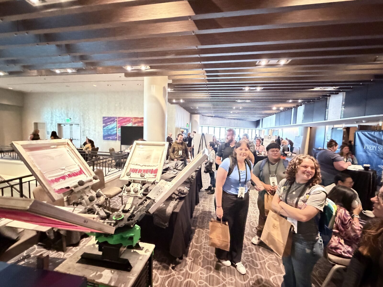 Merch Troop live event printing in New Orleans — made live, worn out the door